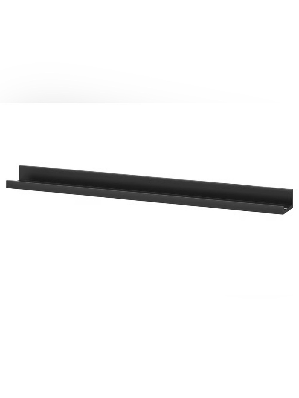 NWT- IKEA Black Floating Picture Ledge Shelf - Home Wall Decor- 45 1/4”